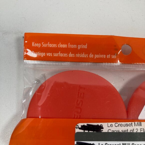Le Creuset - Mill Caps - Set of 2 - Orange - NWT - Picture 3 of 4